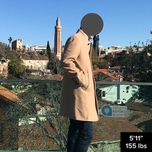 loukas funnel neck coat